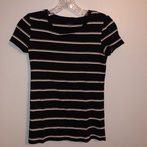 black & white stripped t shirt
